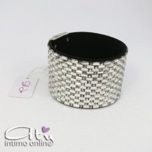 Bracciale ampio con strass