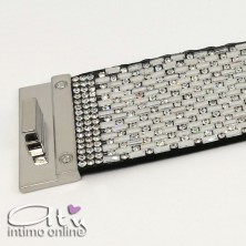 Bracciale ampio con strass