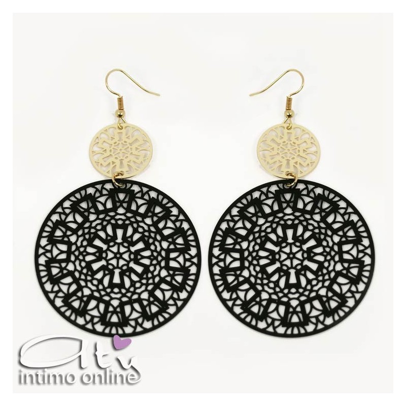 Orecchini pendenti a cerchio boho