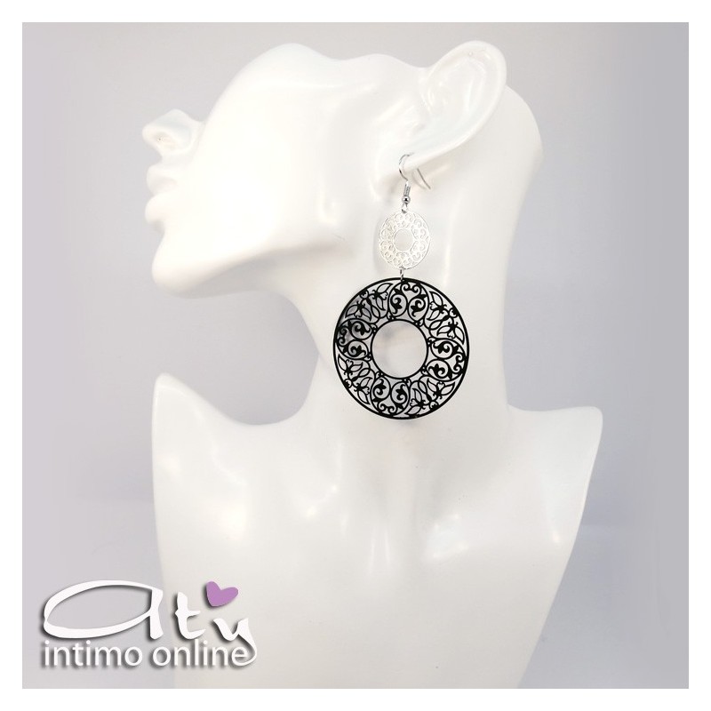 Pendenti a cerchio bucato boho