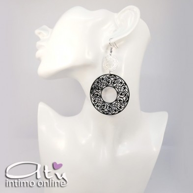 Pendenti a cerchio bucato boho