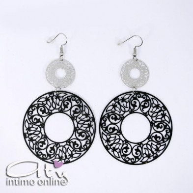 Pendenti a cerchio bucato boho