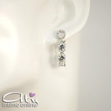 Orecchini a cerchietto o pendenti cubic zirconi