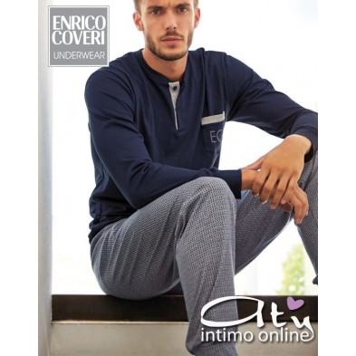 Pigiama Blu EP8042 Enrico Coveri Sport