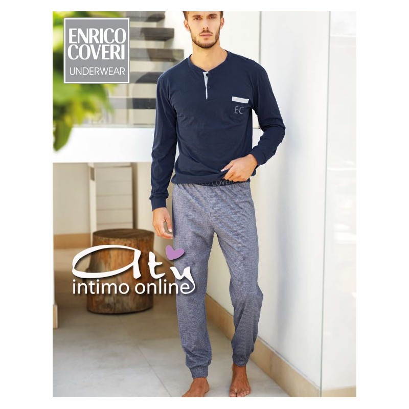 Pigiama Blu EP8042 Enrico Coveri Sport
