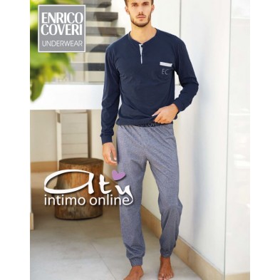 Pigiama Blu EP8042 Enrico Coveri Sport