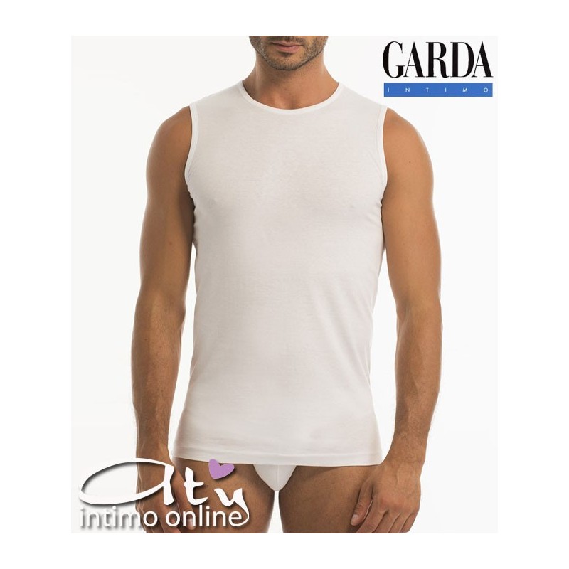 Maglia sbracciata Cotone Pettinato GARDA 0023 Pack. 3 pz
