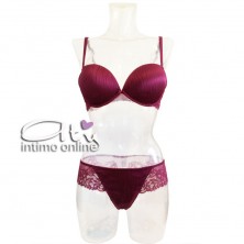 Completino in raso push up +2 taglie Duna Oasi Lormar