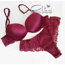 Completino in raso push up +2 taglie Duna Oasi Lormar