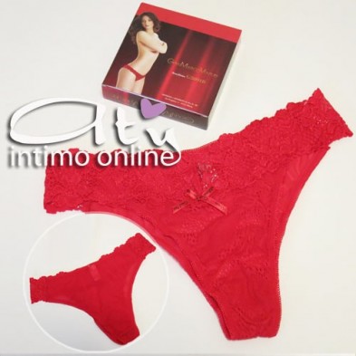 Brasiliano in pizzo rosso Gian Marco Venturi G5091B