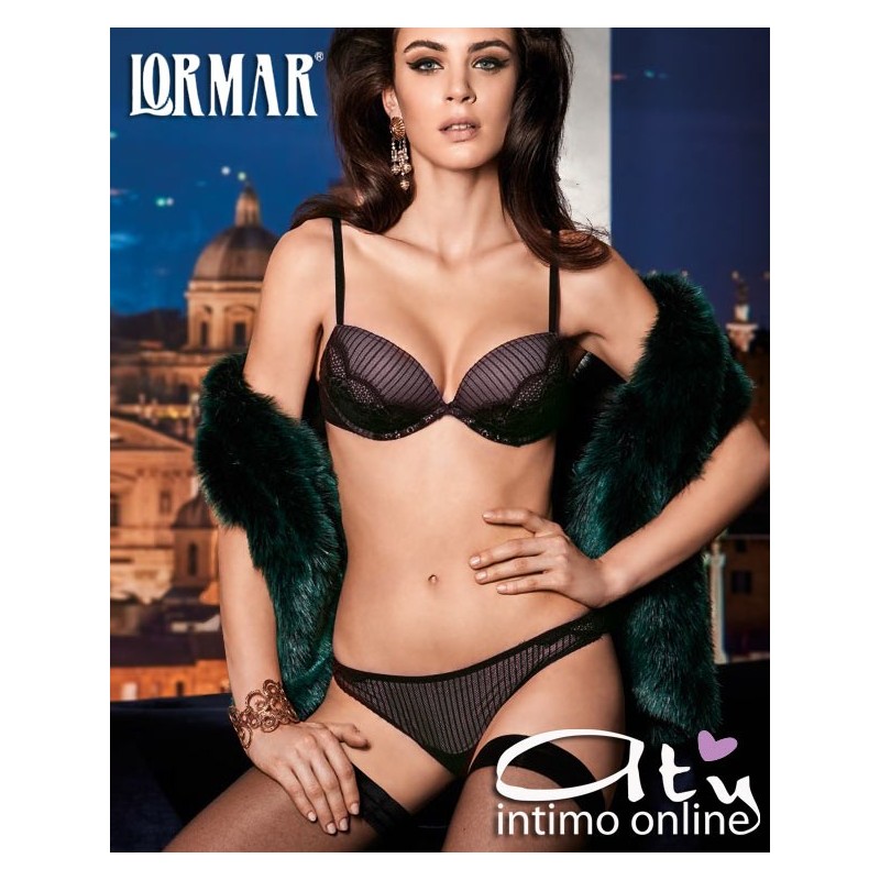 Completino gessato push up +2 taglie Ricercato Stiloso Lormar