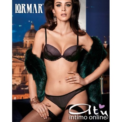 Completino gessato push up +2 taglie Ricercato Stiloso Lormar