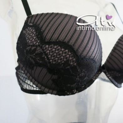 Completino gessato push up +2 taglie Ricercato Stiloso Lormar