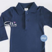 Body colletto polo neonato caldo cotone Ellepi 3 24 mesi