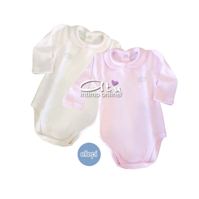 Body polo neonata bambina termocotone Ellepi 3 24 mesi