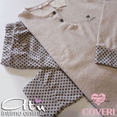 Pigiama Coveri Pois punto Milano homewear EP3052