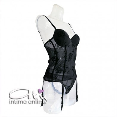 Completino intimo LoveAndBra 14999 tulle floccato