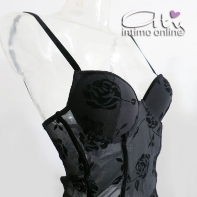 Completino intimo LoveAndBra 14999 tulle floccato