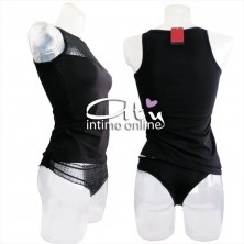 Completino top + brasiliana trasparente lurex Pierre Cardin 9426