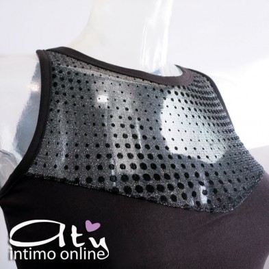 Completino top + brasiliana trasparente lurex Pierre Cardin 9426