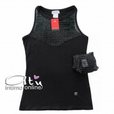 Completino top + brasiliana trasparente lurex Pierre Cardin 9426