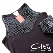 Completino top + brasiliana trasparente lurex Pierre Cardin 9426