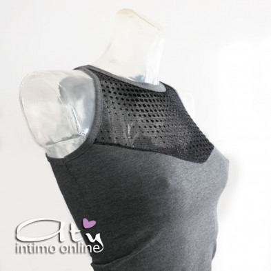 Completino top + brasiliana trasparente lurex Pierre Cardin 9426