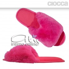 Ciabatte invernali peluche fucsia Ciocca 815/2A