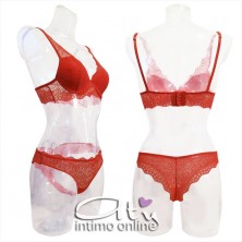 Completino lingerie in pizzo rosso Infiore Joy