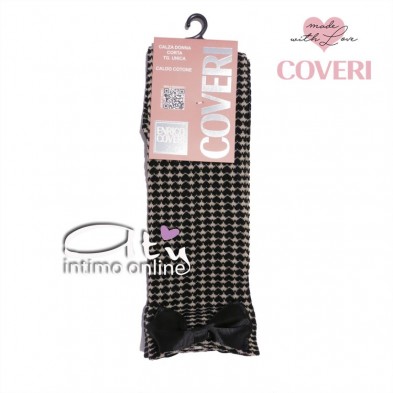 Calzino a cuoricini con fiocco Coveri Milly2