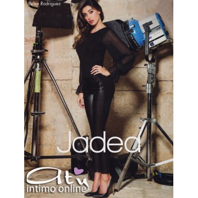 Jadea leggings caldo cotone e simil pelle 4886