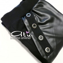 Jadea leggings caldo cotone e simil pelle 4886