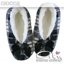Pantofola bassa scozzese grigio Ciocca 809