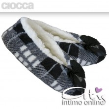 Pantofola bassa scozzese grigio Ciocca 809
