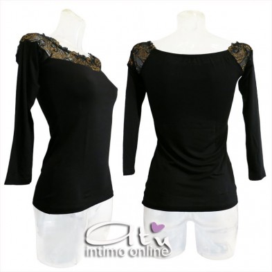 Jadea sottogiacca spalle nude pizzo bi-colore Modigliani 4841