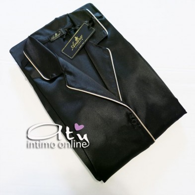 Pigiama in raso Andra Basic Line 8334