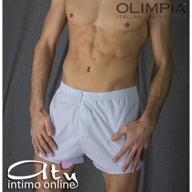 Olimpia boxer tela classico in stoffa a motivo 256