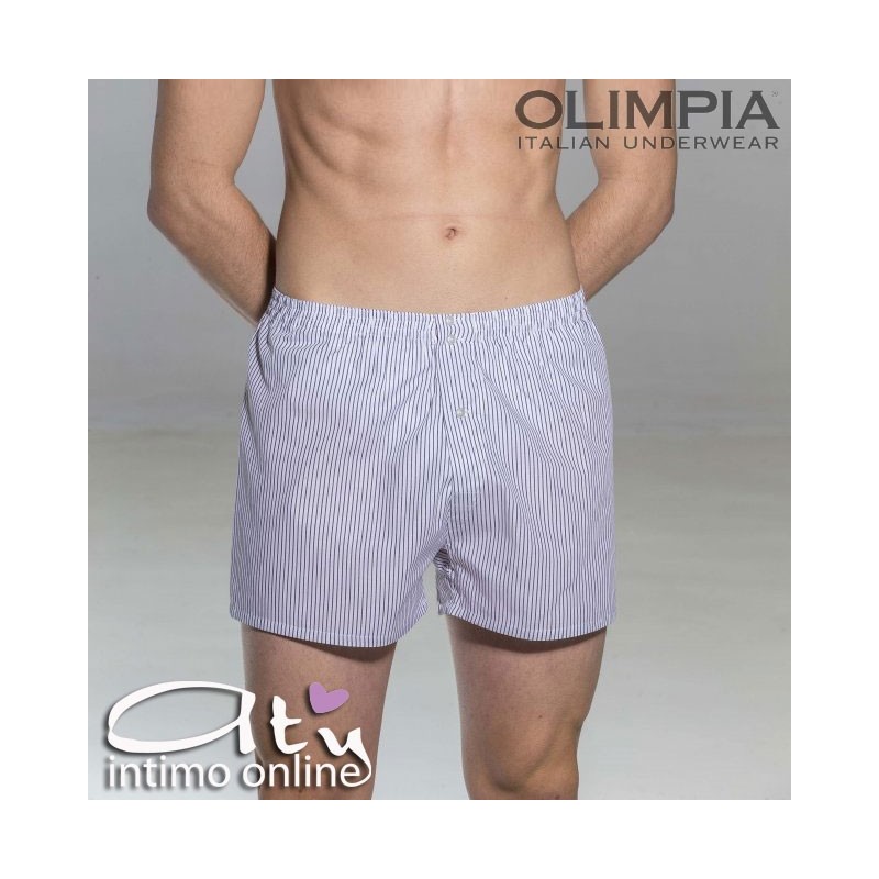 Olimpia boxer tela classico in stoffa a motivo 256