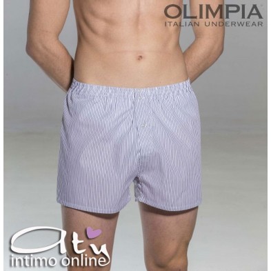 Olimpia boxer tela classico in stoffa a motivo 256