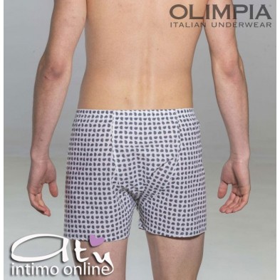 Olimpia boxer cotone a motivo 254