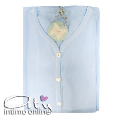 Andra Dreamwear pigiama aperto acquamarina 8286