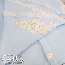 Andra Dreamwear pigiama aperto acquamarina 8286