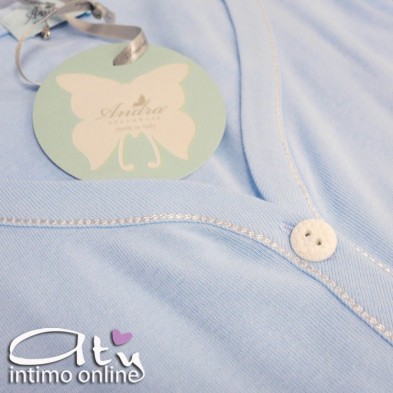 Andra Dreamwear pigiama aperto acquamarina 8286