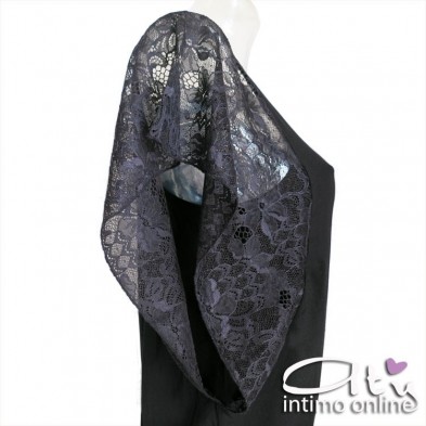 Antonella maglietta manica con balza di pizzo 63252