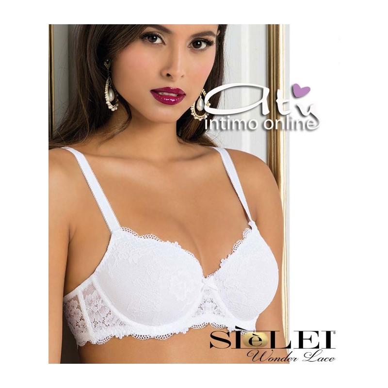 Reggiseno imbottito pizzo con ferretto SièLei 2454 Opera d’Arte