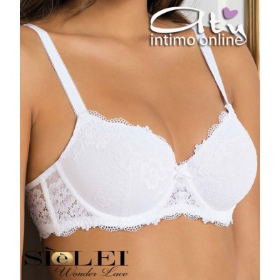 Reggiseno imbottito pizzo con ferretto SièLei 2454 Opera d’Arte