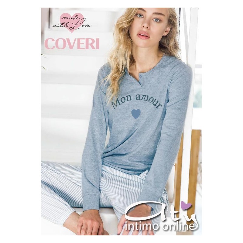 Pigiama pantalone a righe Coveri homewear EP4030