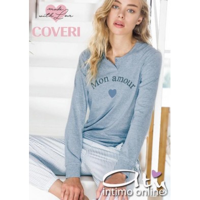 Pigiama pantalone a righe Coveri homewear EP4030
