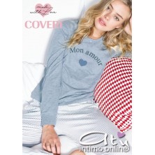 Pigiama pantalone a righe Coveri homewear EP4030