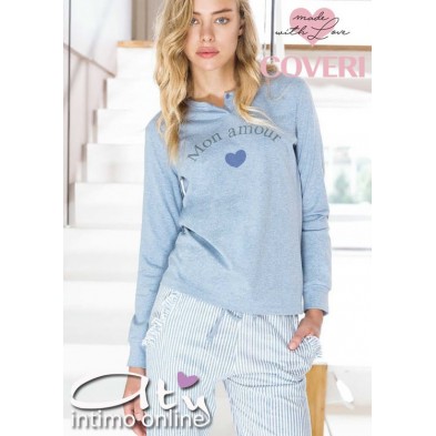 Pigiama pantalone a righe Coveri homewear EP4030